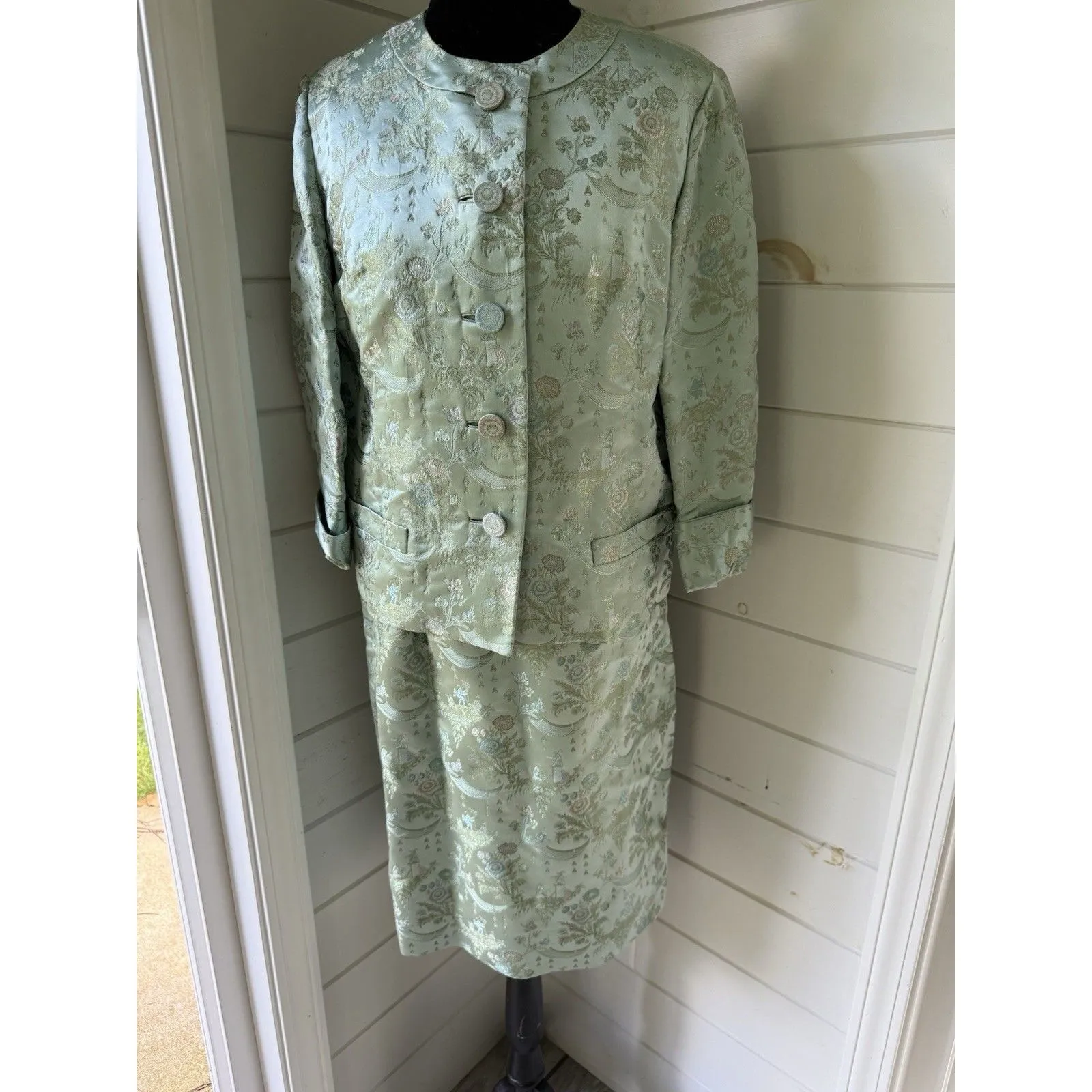 Vintage 50s/60s Dynasty Made In Hong Kong British Crown Colony Sz 10 ~ 3 Pc Set - Image 2