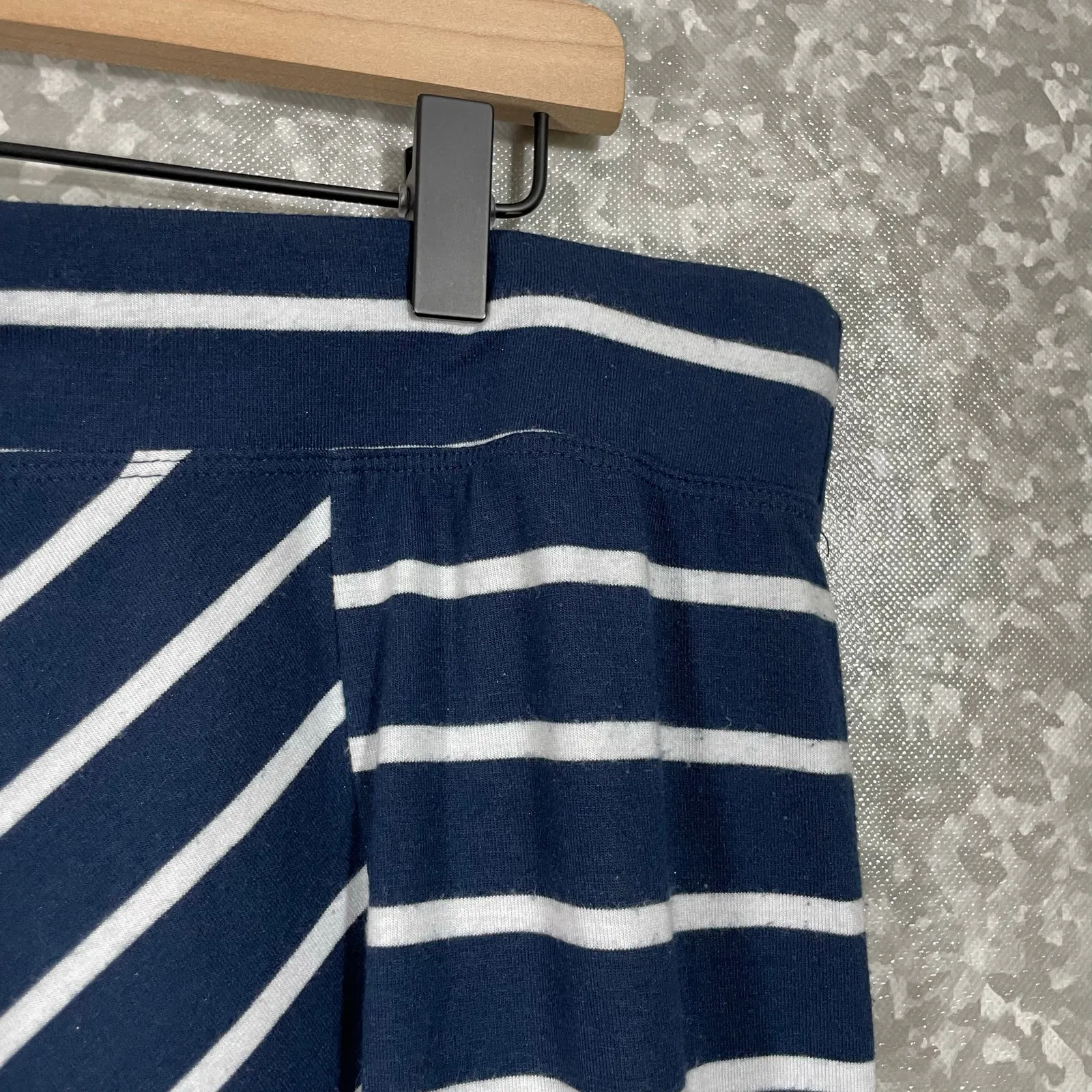 Dressbarn Women's Plus Size Blue Striped Midi Skirt - Size 18/20 - Casual Style - Image 2