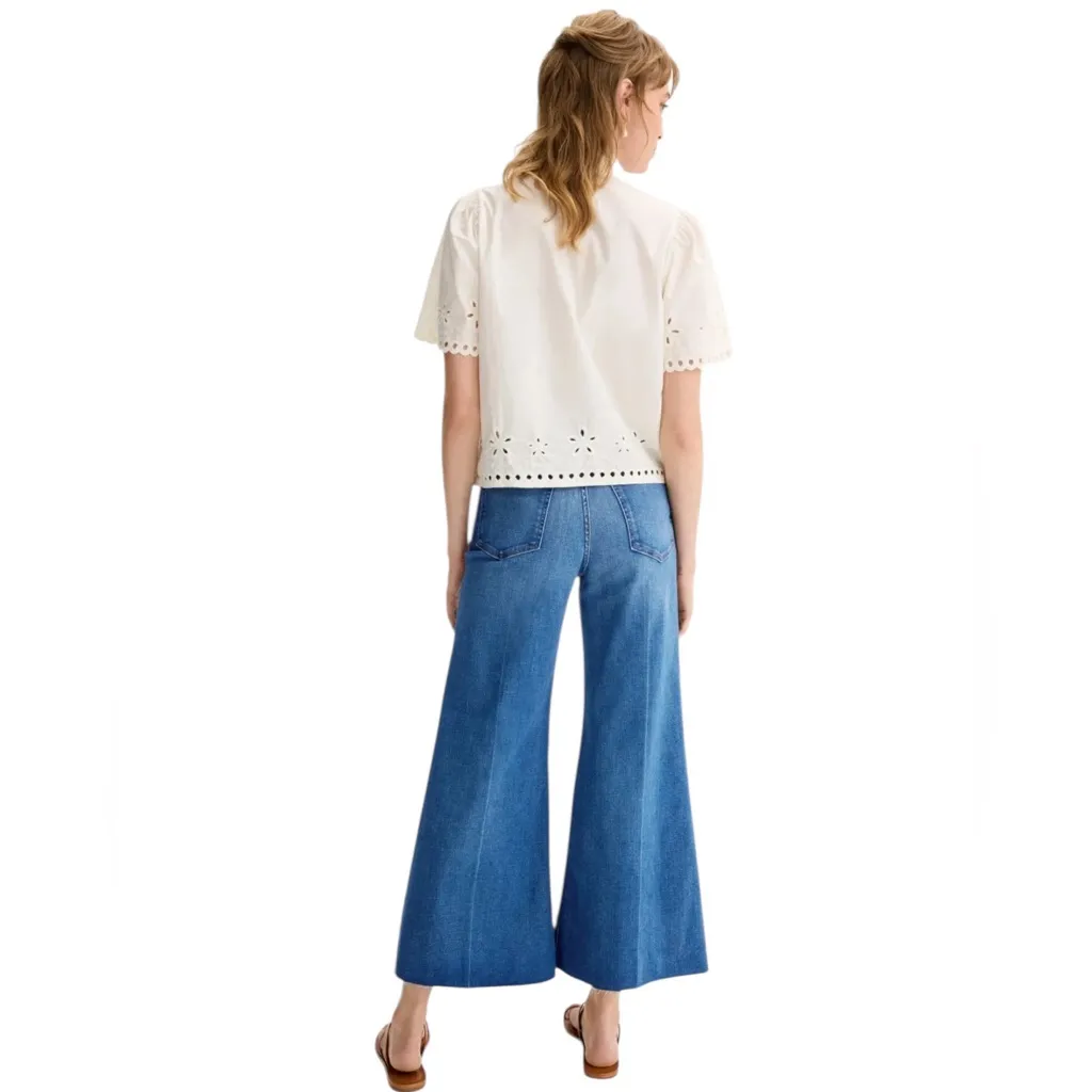 Madewell Flared Wide Leg Crop Jeans-Size 25 - Image 3