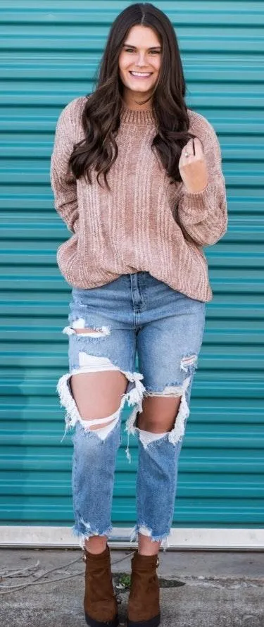 Purple Chenille Sweater  - Image 2