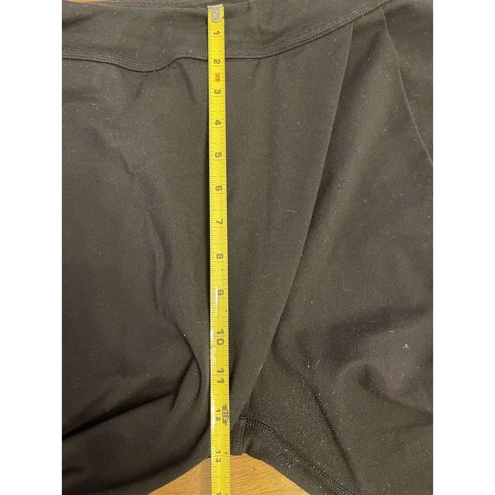 Lululemon Black Pants Women's Size 8?No Tag Asymmetrical Faux Wrap Front Slouchy - Image 10
