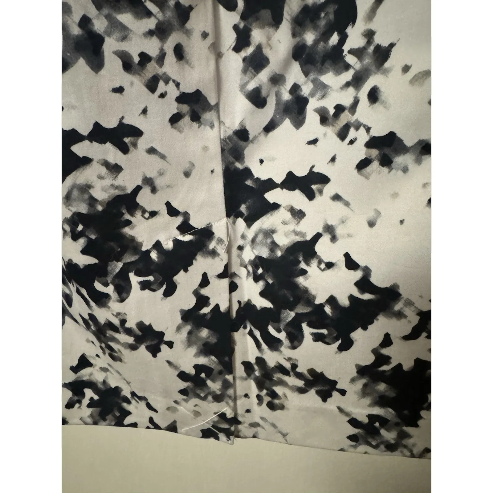 Apt. 9 Women's Black and White Marbled A-line skirt Black Trim NWT $44 Size 10 - Image 8