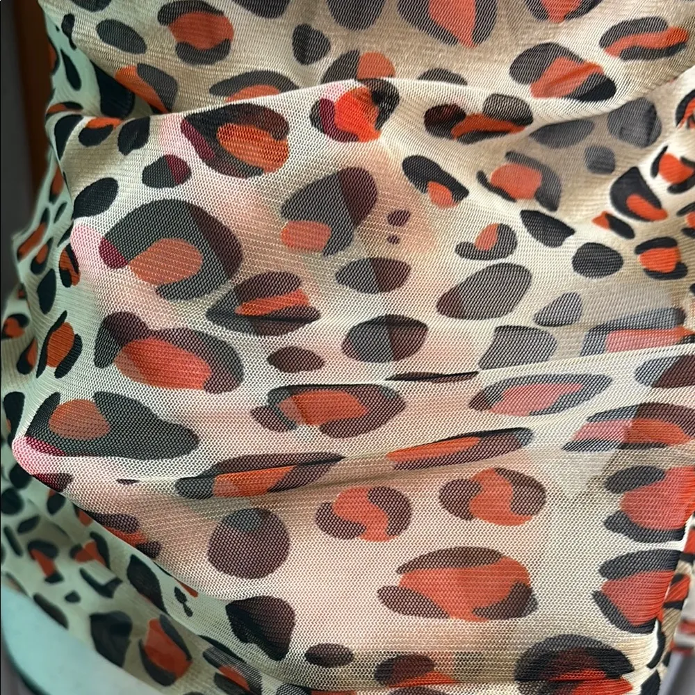 Grace Karin Sheet Blouse in Brown and Black - Image 3