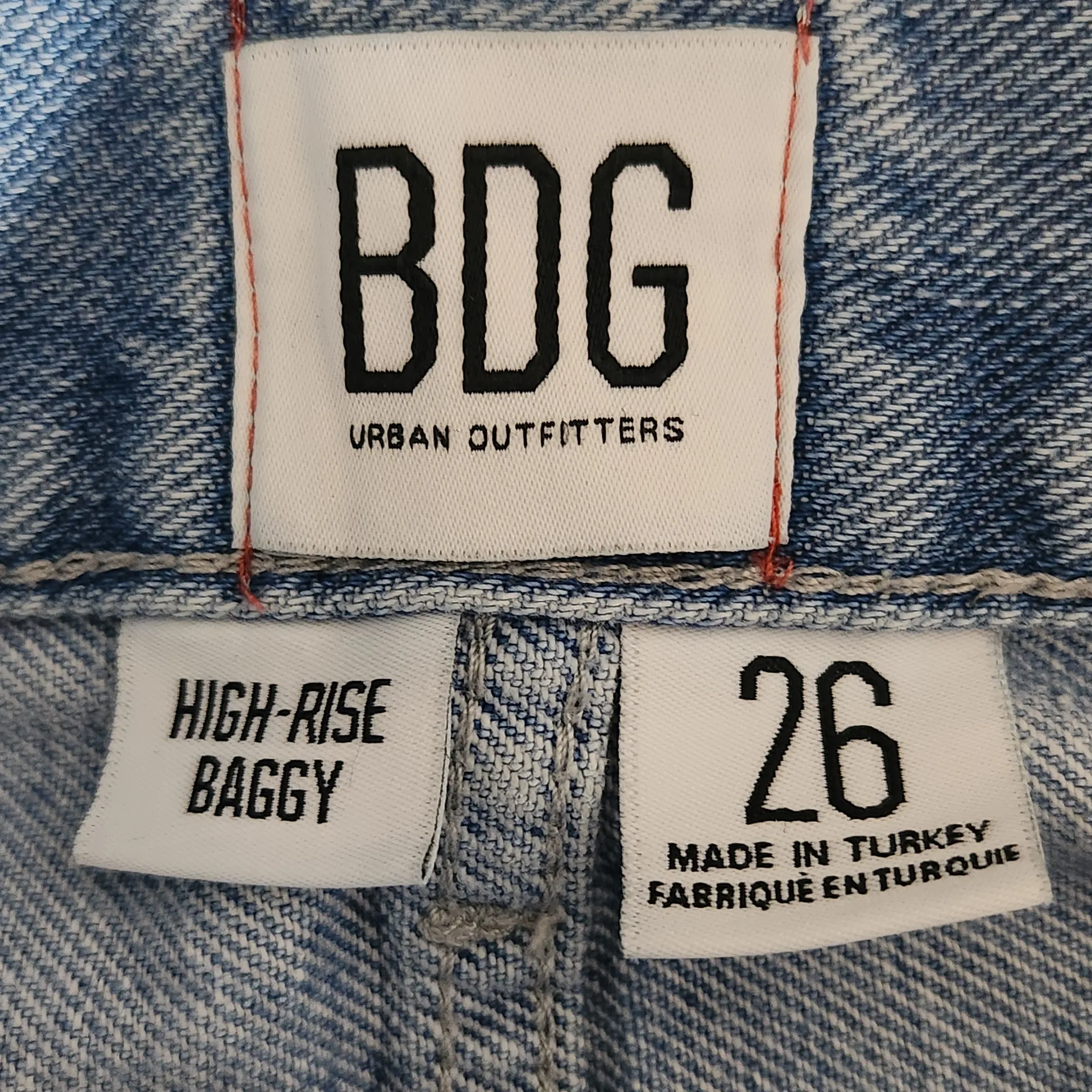 BDG Tapered Baggy Women's Jeans Size 26 BDG Baggy Denim - Image 7