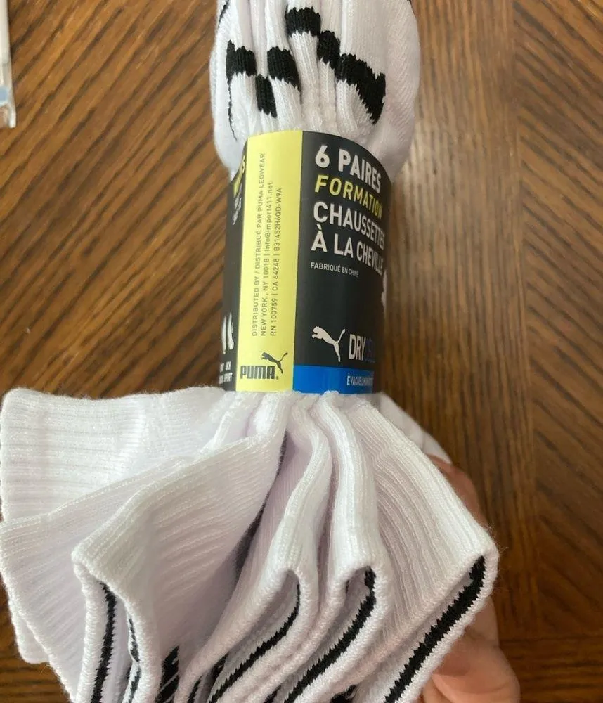 NWT Puma Ladies Quarter Crew Socks 6 pairs - Image 2