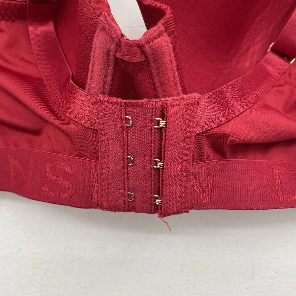 DANSKIN Intimates 40D Push Up Soft Lift Bra Lined Underwire Red Adjustable - Image 8