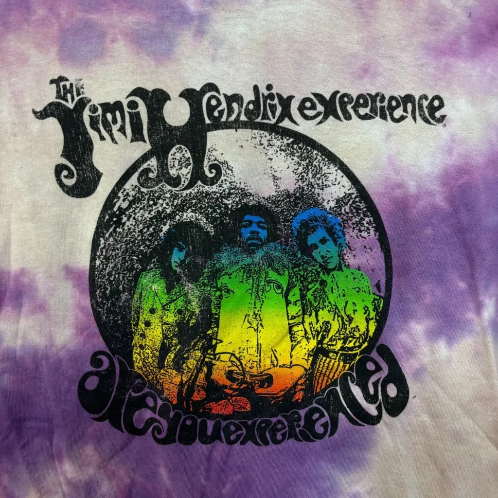 Jimi Hendrix Experience Women’s Tie-Dye Rock T-shirt size Large - Image 2
