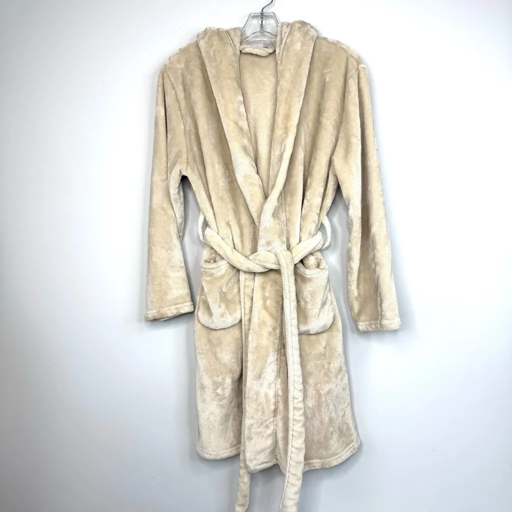 Summer & Rose Hooded Robe Comfy Plush Bathrobe - Image 2