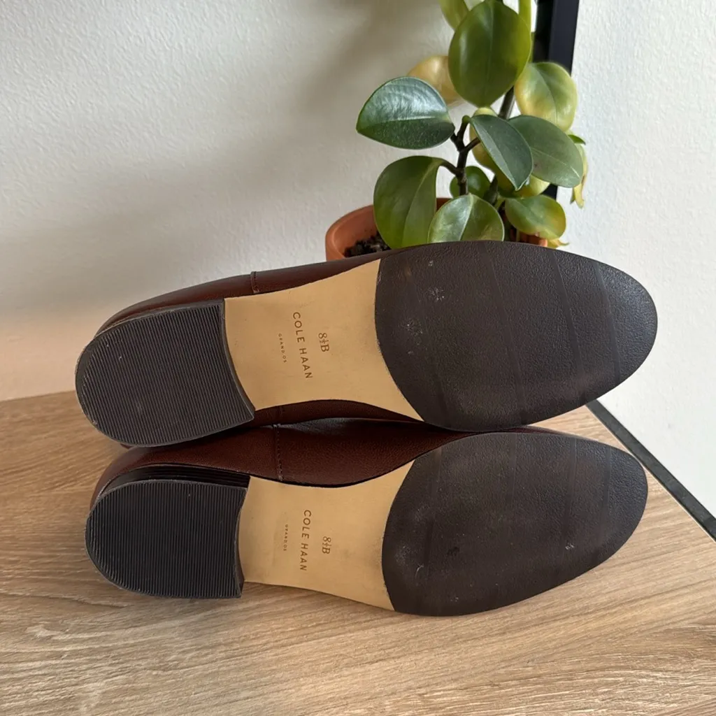 Cole Haan Grand OS Leather Chelsea Pull On Boots Booties, 8.5 - Image 6