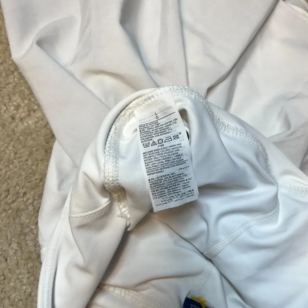 Old Navy High-Waisted StretchTech Pleated White Tennis Skirt Skort Women's sz L - Image 5