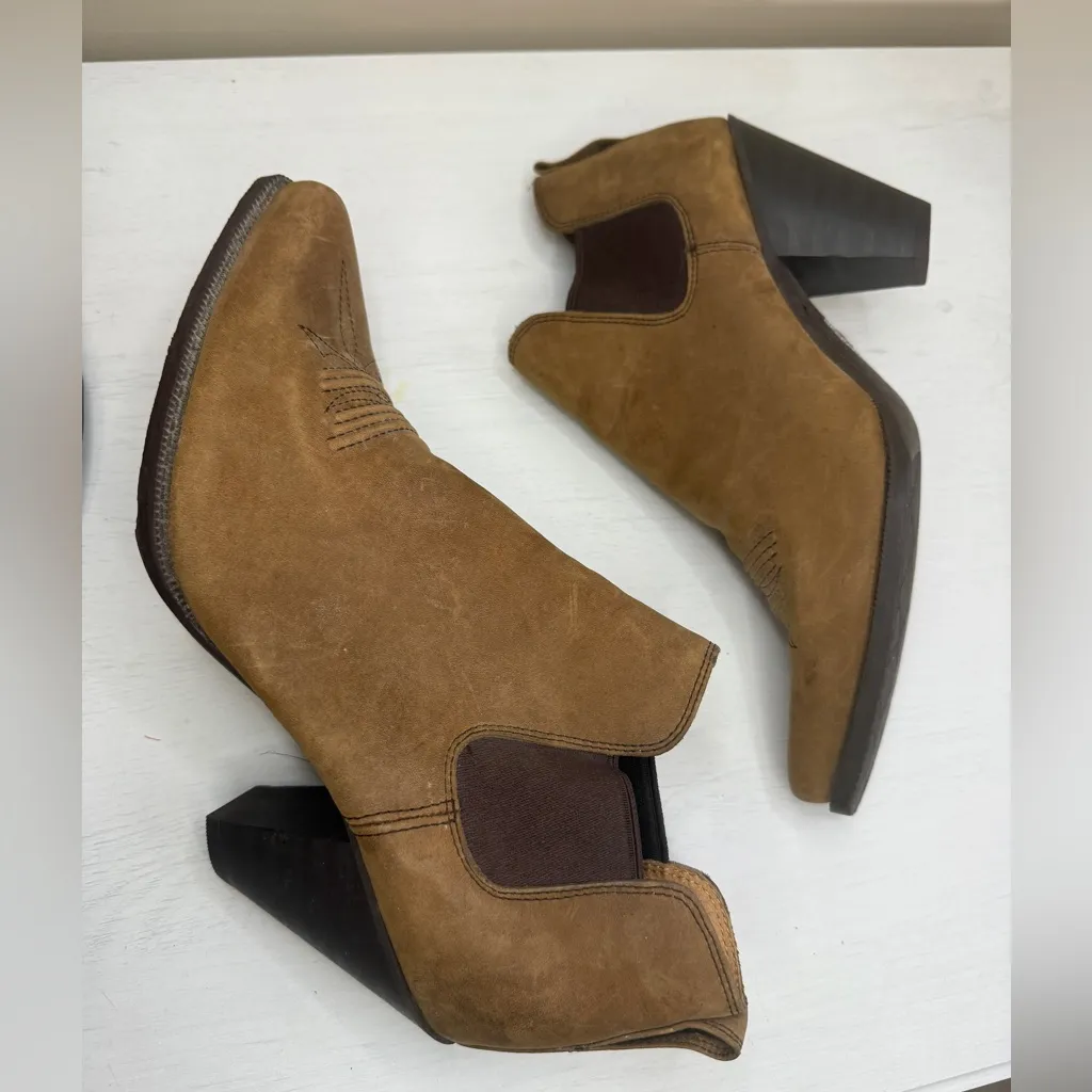 Twisted X Brown Western Leather Ankle Boots Sz 8 Cowboy Cowgirl Country - Image 10