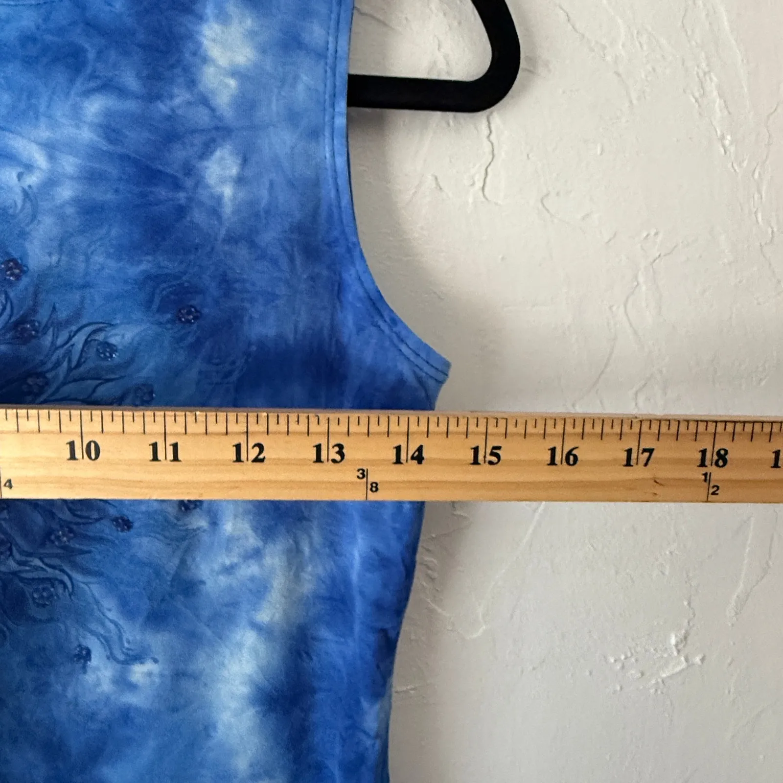 Rue21 Y2K Tie Dye Tank Top M Blue Sunburst‎ Whimsigoth Charmed Vibes USA - Image 5