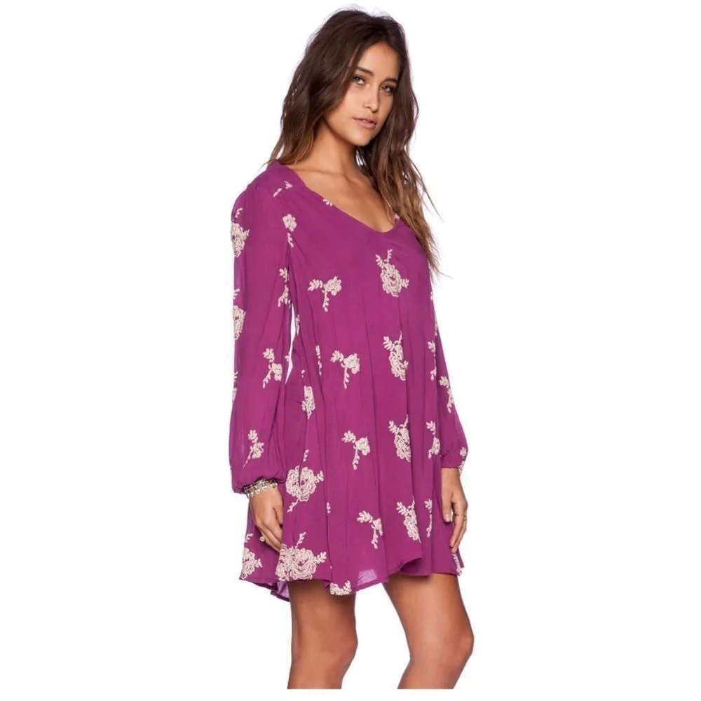 ✨ HP✨Women's Purple Embroidered Austin Dress✨ - Image 6