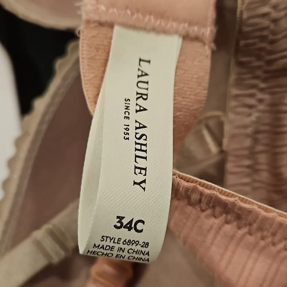 💕LAURA ASHLEY💕 Super Soft Lace Trim Comfort Push Up Bras (2 Pack) 34C NWT - Image 9