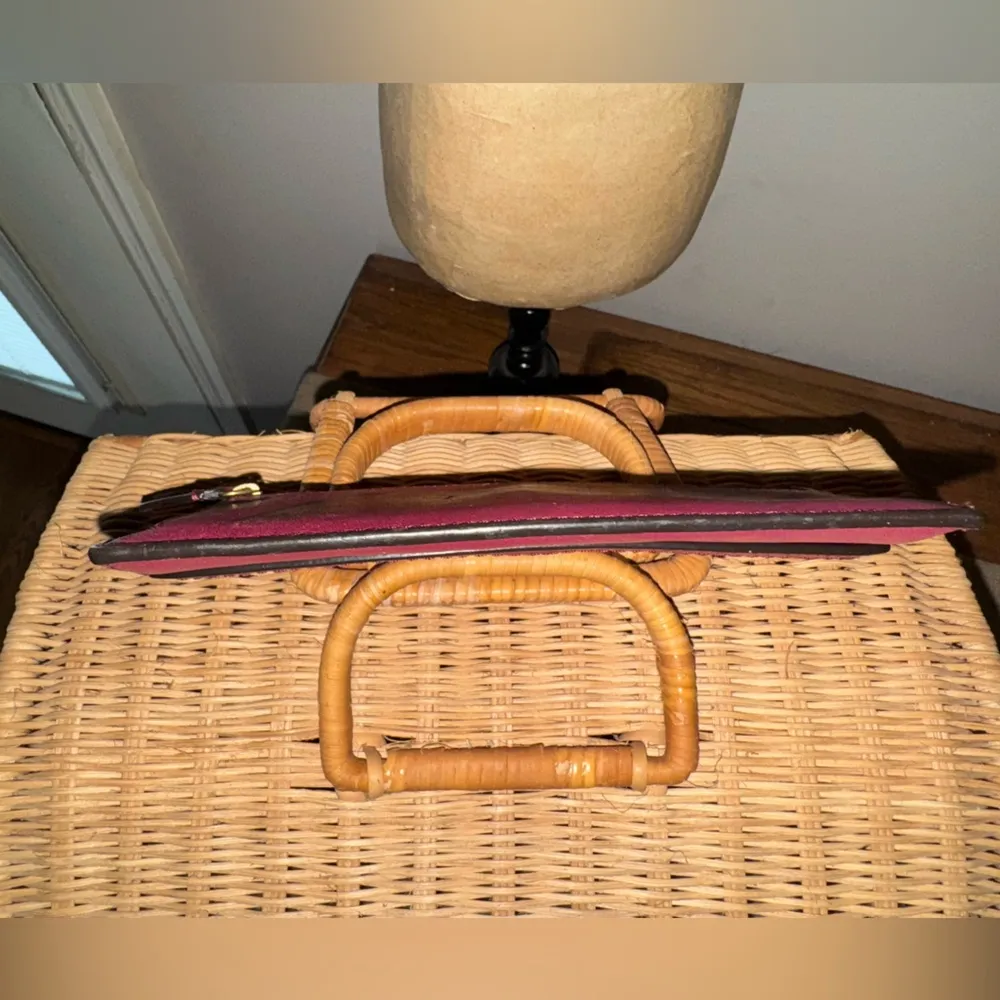 Coach Women's Burgundy/Berry Slim Clutch Wallet - Image 10