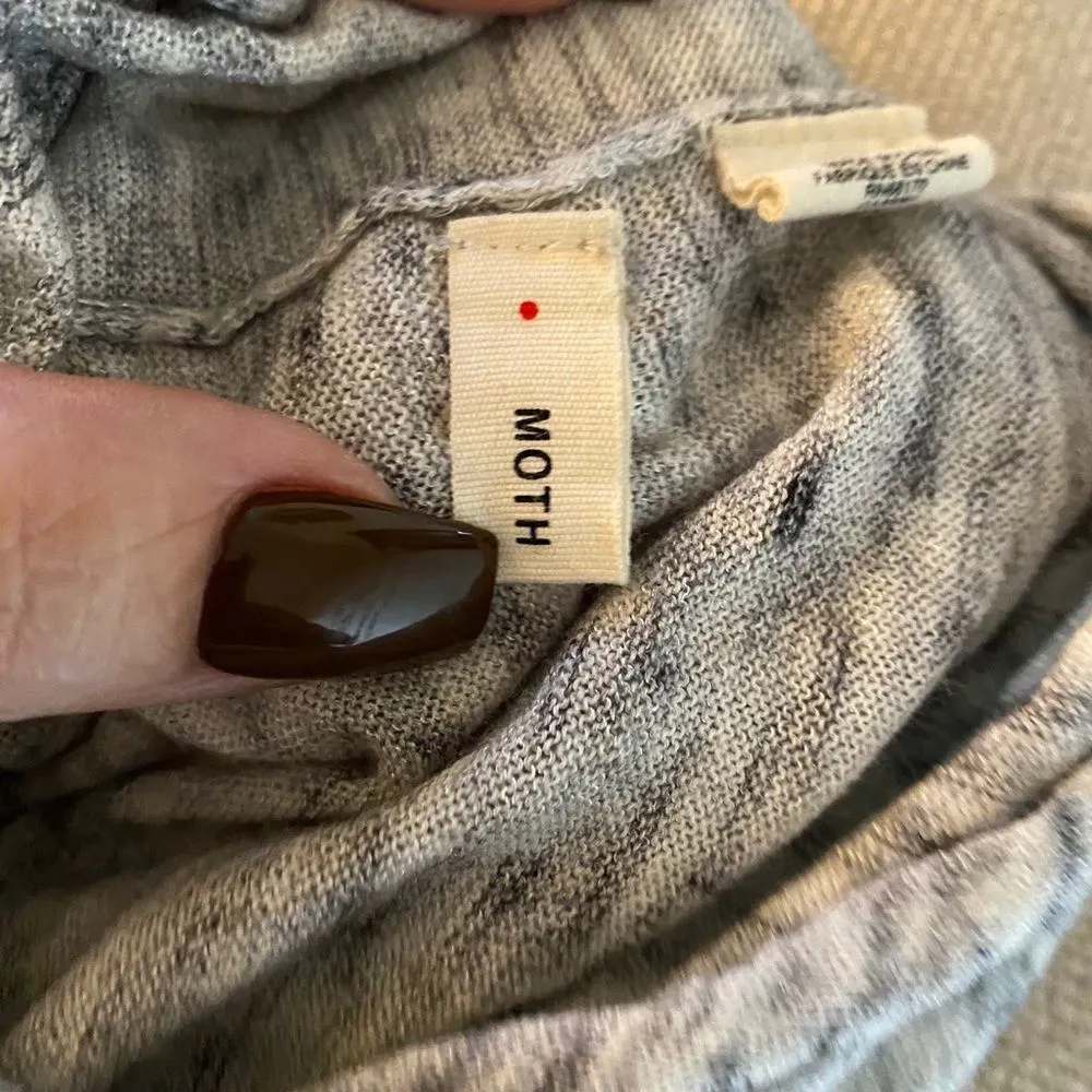 MOTH‎ Anthropologie Lightweight Sweater Gray Size M - Image 2