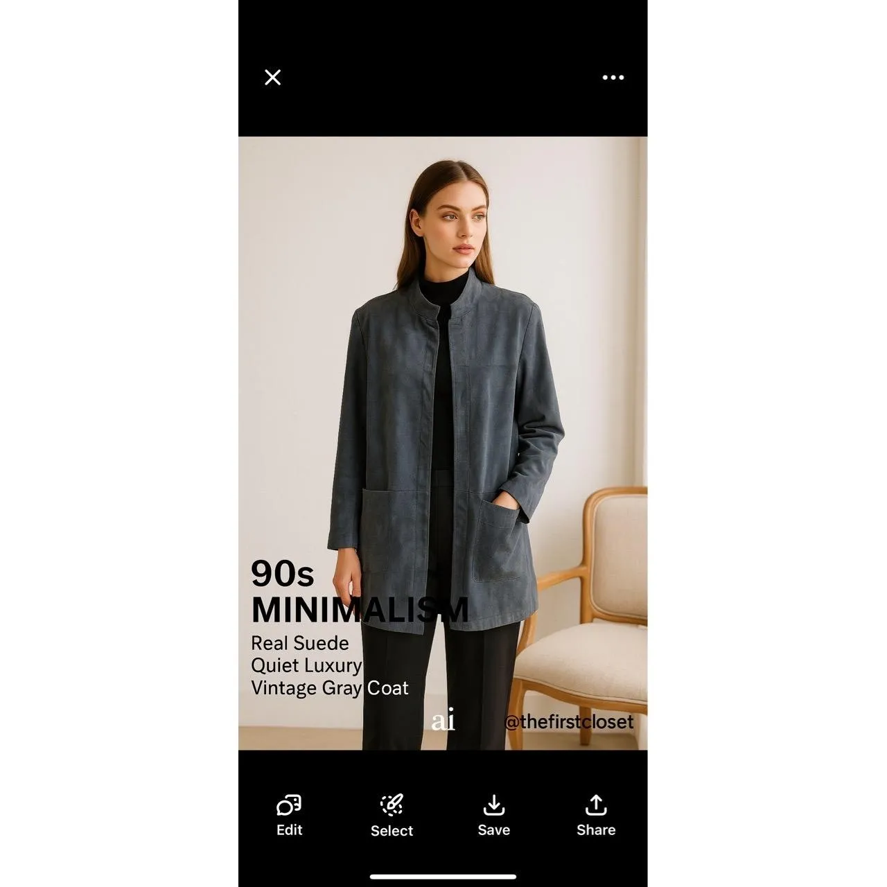 BERNARDO Slate Blue Genuine Leather Collar Button Closure Outerwear‎ Jacket 1X - Image 11