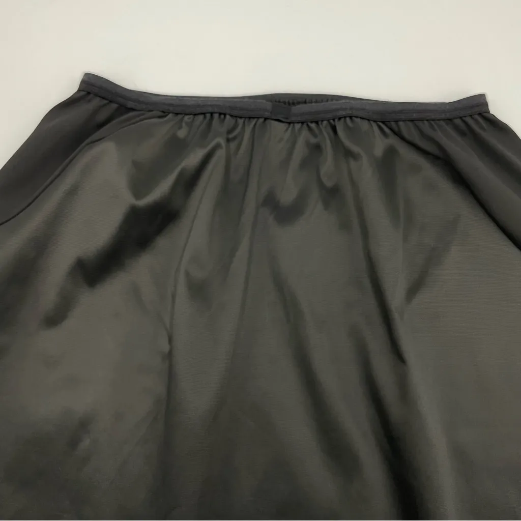 Vintage Vanity Fair Half Slip Black Lace Trim Retro Lingerie Size Medium Nylon - Image 5