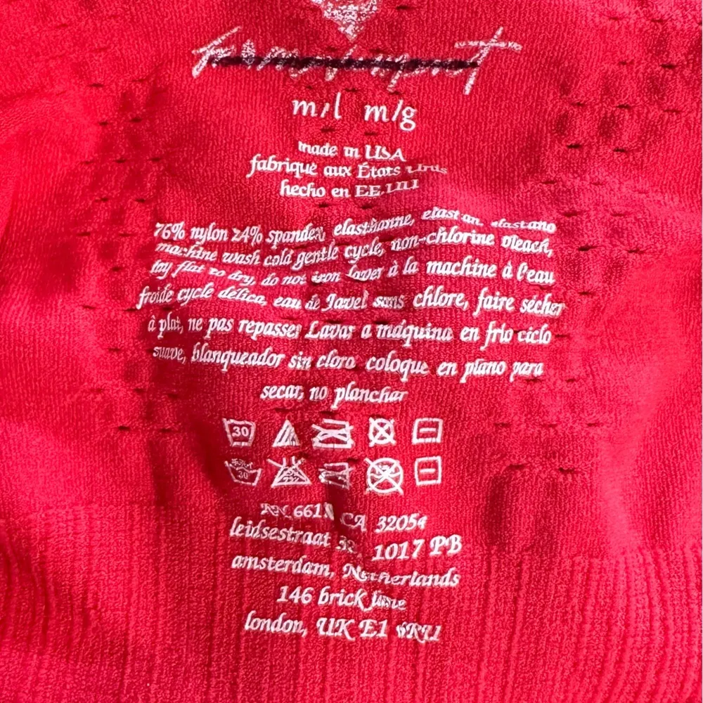 Free People Good Karma High Nieck Runsie Strawberry Spritz sz Medium Large NWOT - Image 6