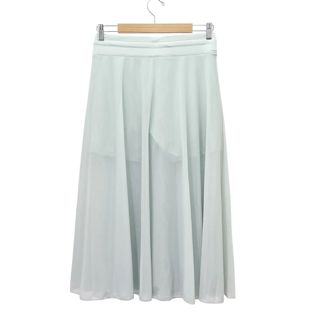 NWT Halara High Waisted Mesh Midi Skirt Built In Shorts Size Medium Sprout Green - Image 3
