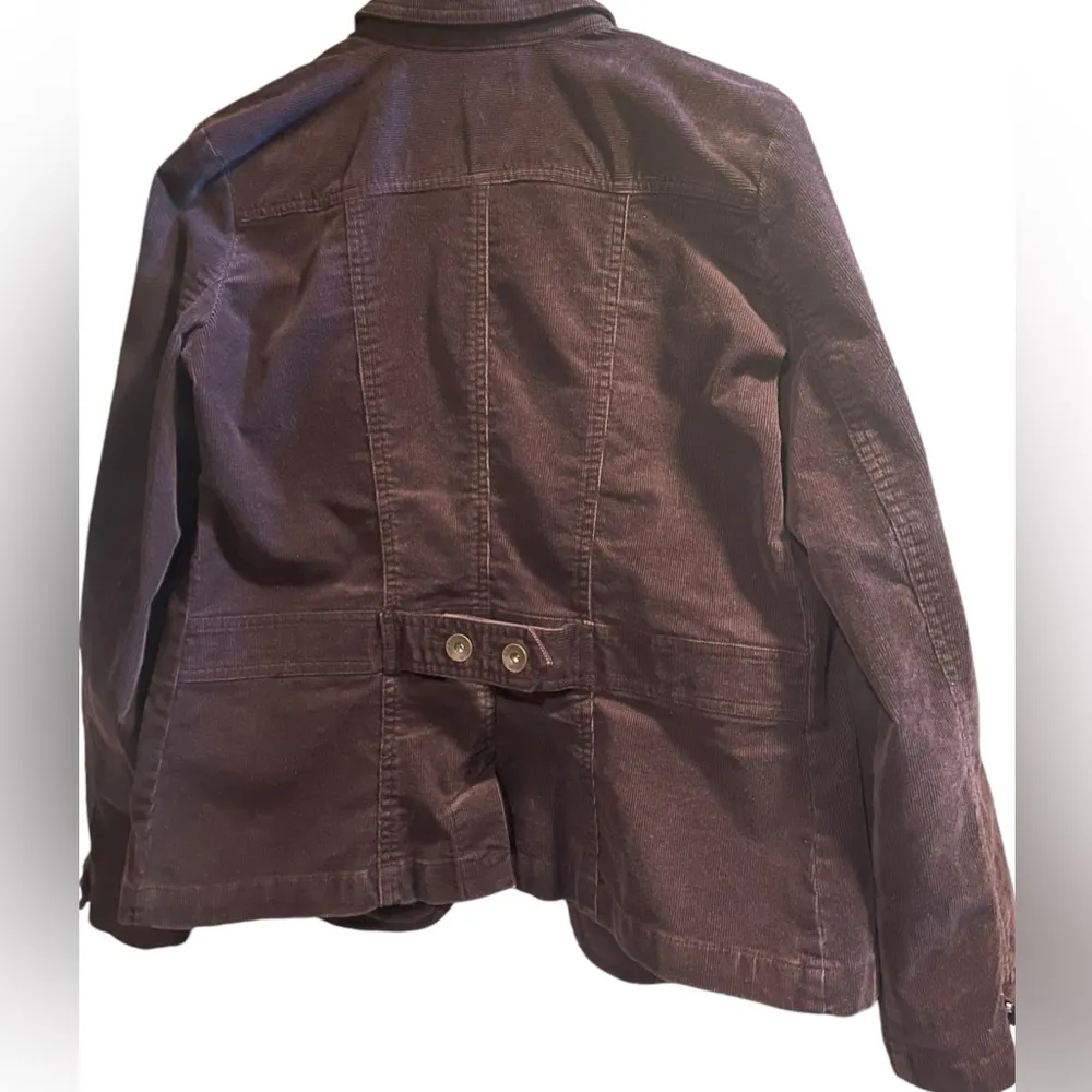Bass Jeans Women’s Purple Corduroy Blazer Jacket Size Medium - Image 5