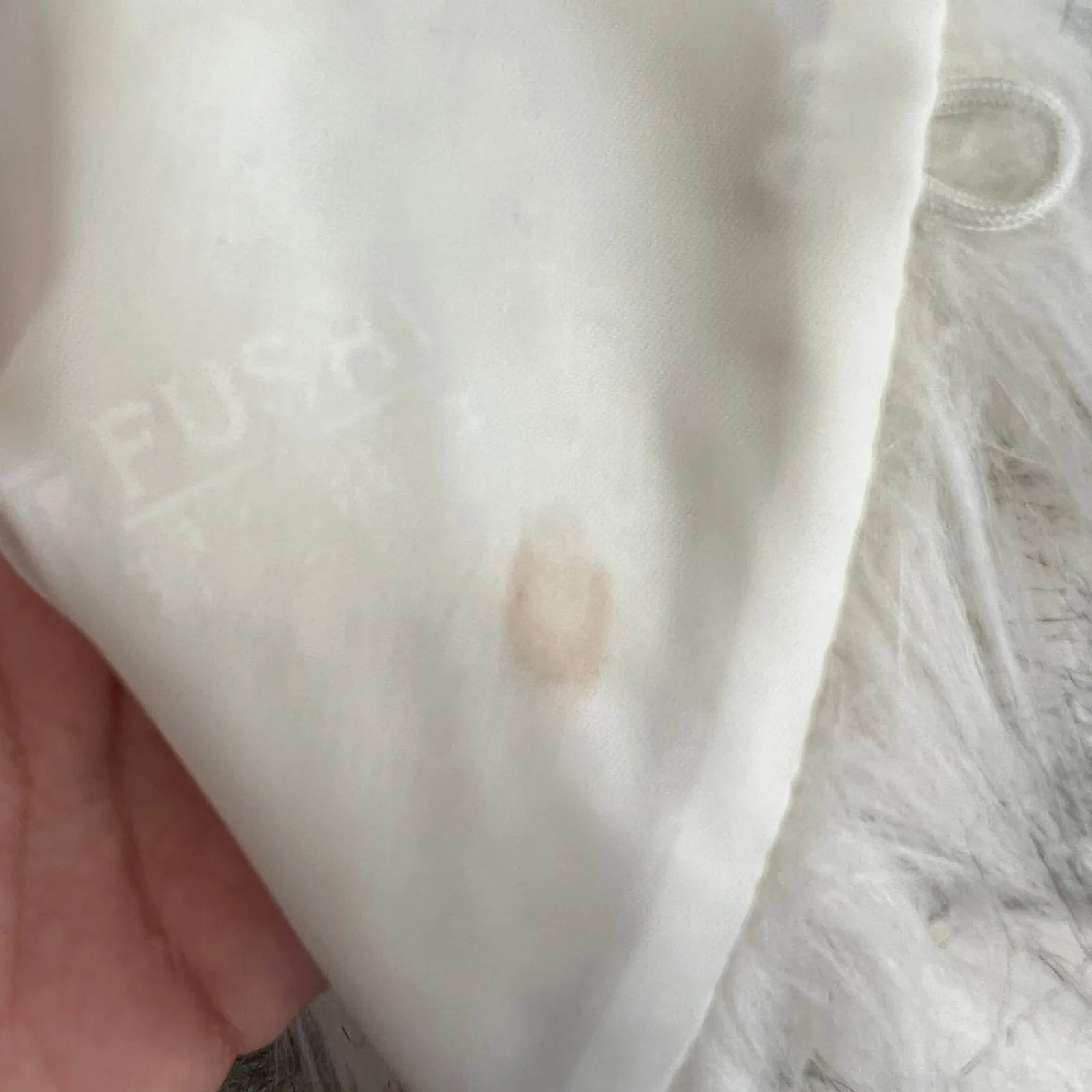 White Faux Fur Vest Y2K‎ 2000s Festival Retro Snow Bunny Winter Large - Image 4