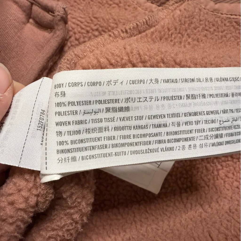 Abercrombie & Fitch  Quilted Fleece Snap Pullover – Women’s Large - Image 3