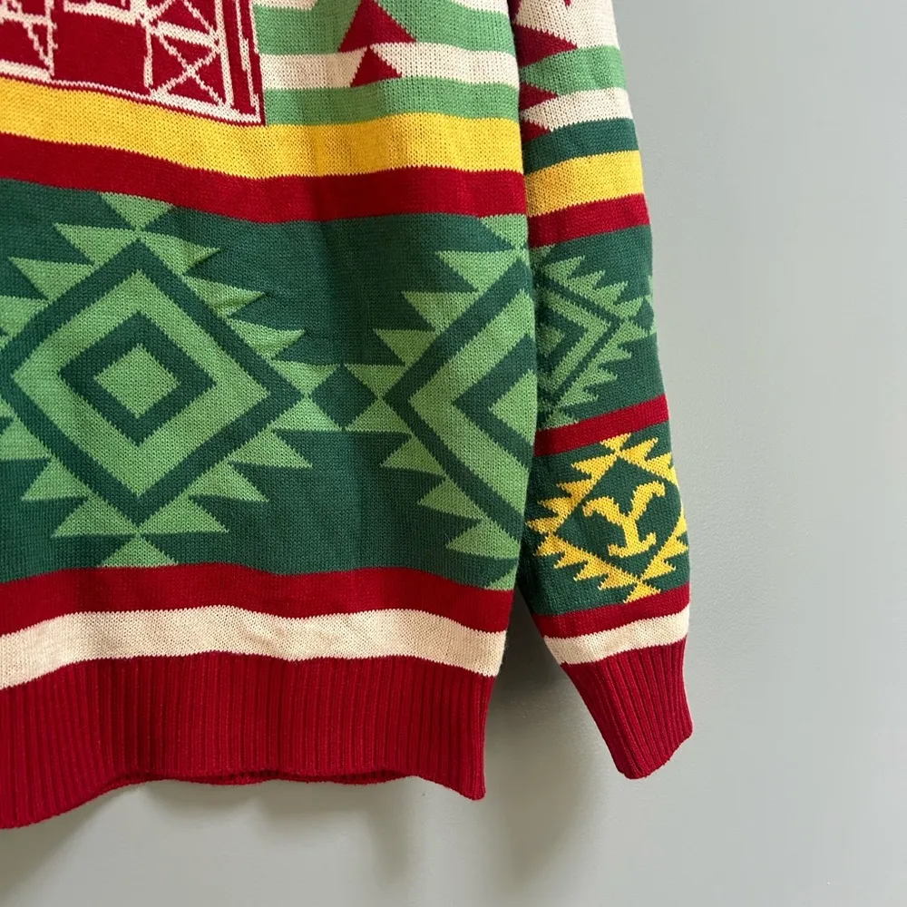 Yellowstone Ugly Christmas Sweater XL Red - Image 4