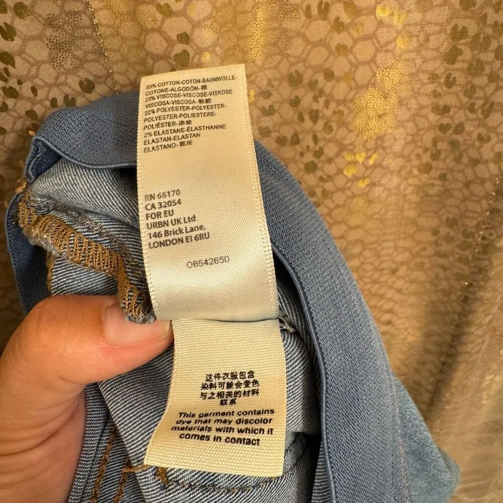 Free People We The Free Penny Pull-On Flare Jeans Light Wash Size 31 - Image 4