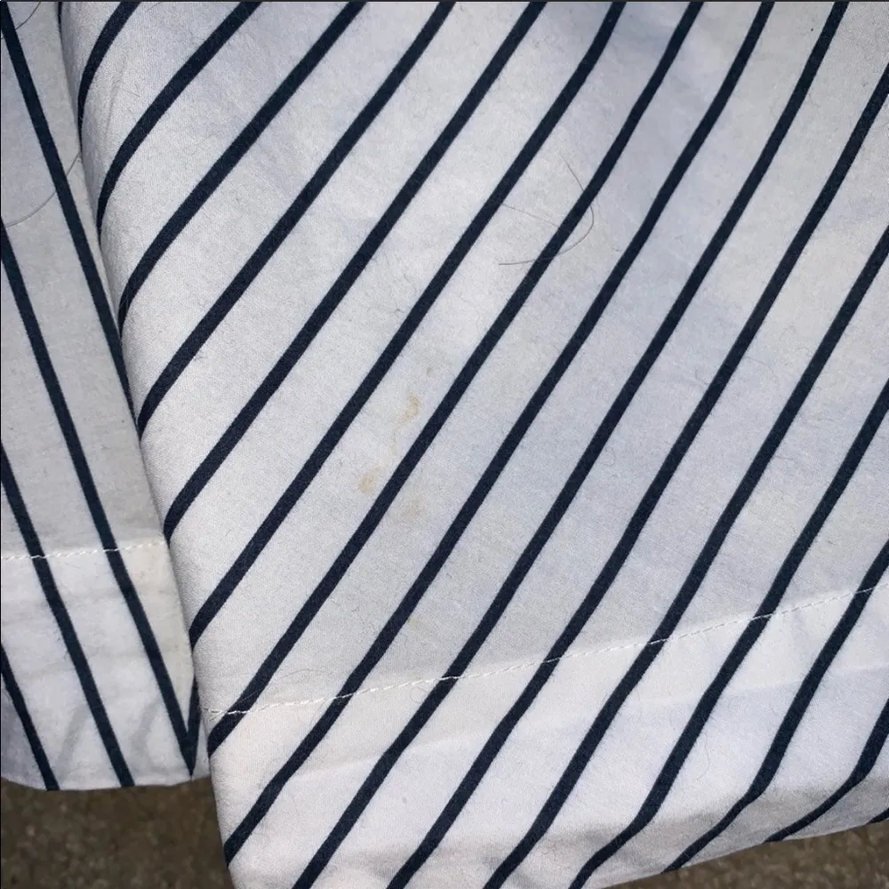 Anthro Maeve white striped high rise skirt - Image 7