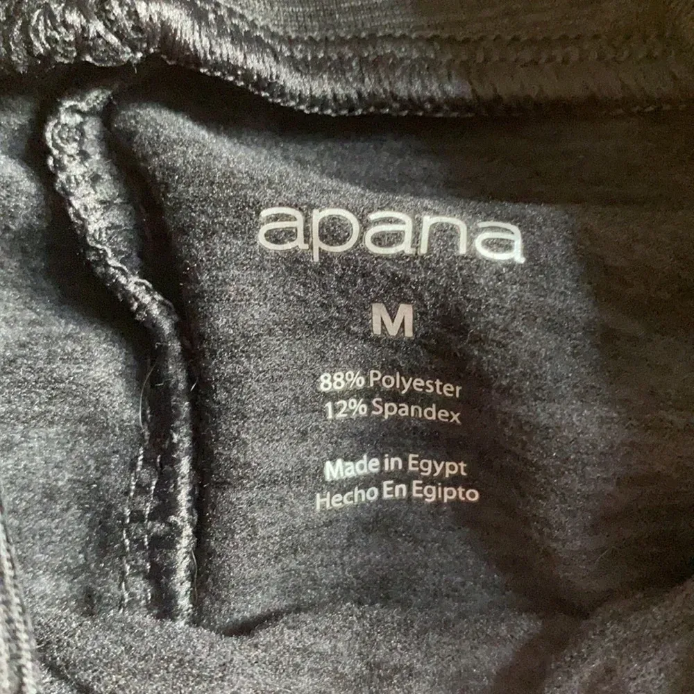 Gray cowl neck‎ Apana workout casual top pockets M Charcoal Drawstring Pullover - Image 3