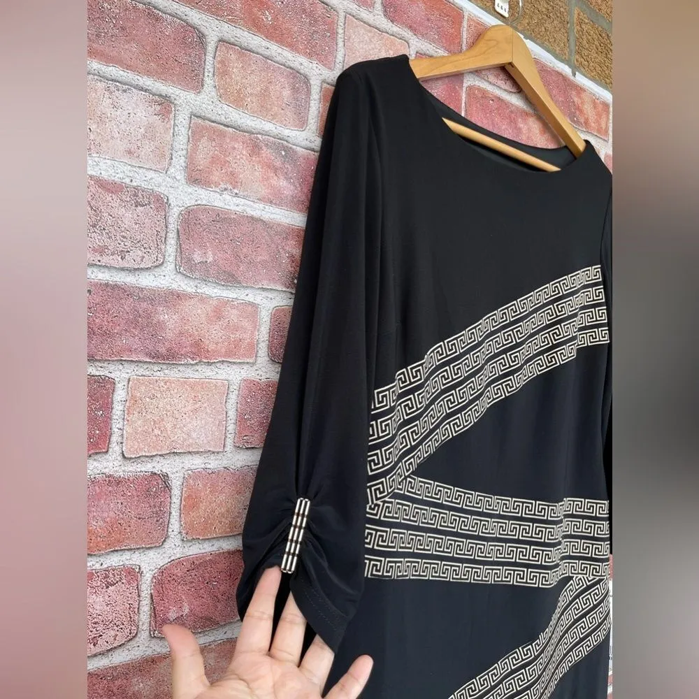 Joseph Ribkoff Geometric Pattern Dress size 14 - Image 6