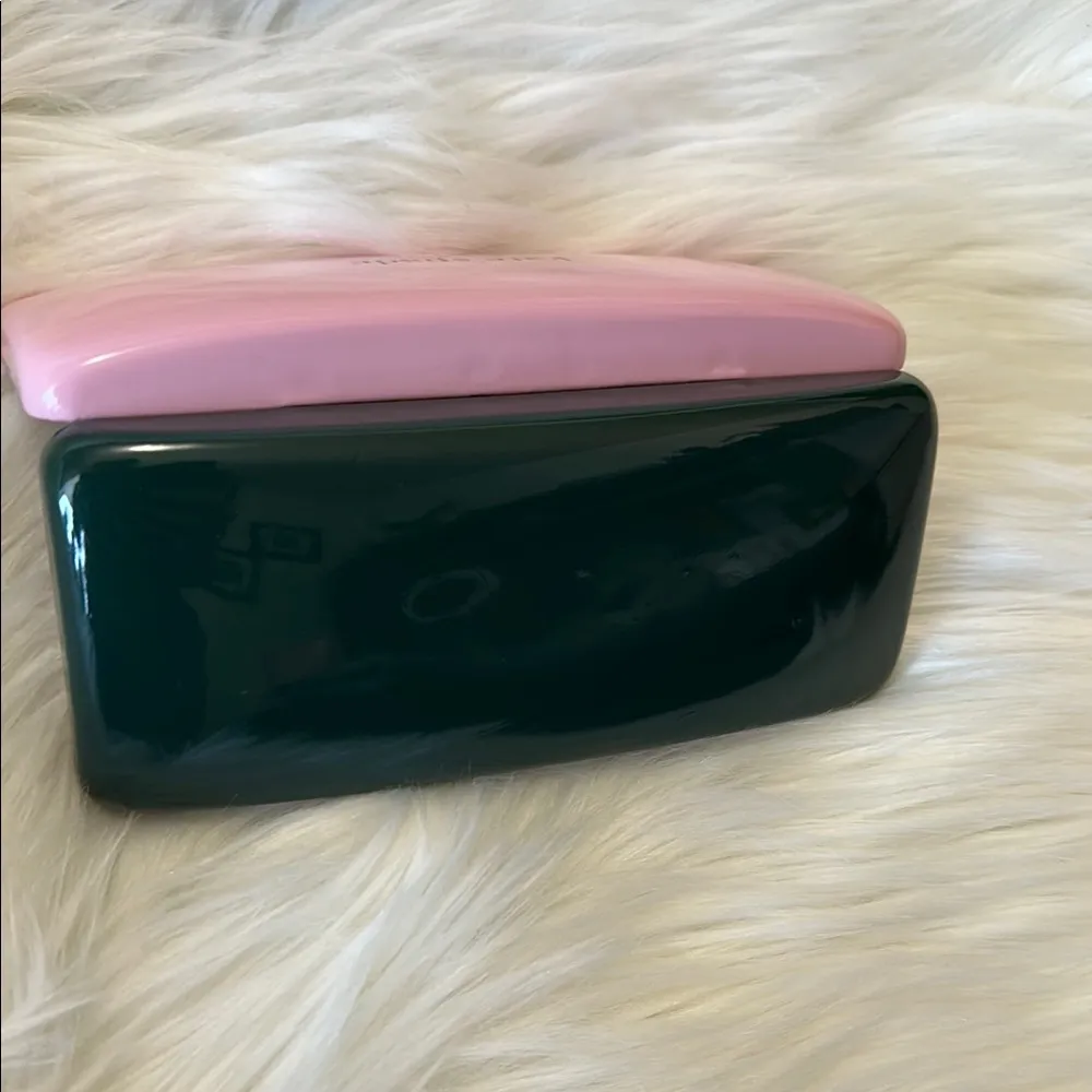 Kate Spade Pink and Green Sunglasses Eyeglasses Case Only - Image 5