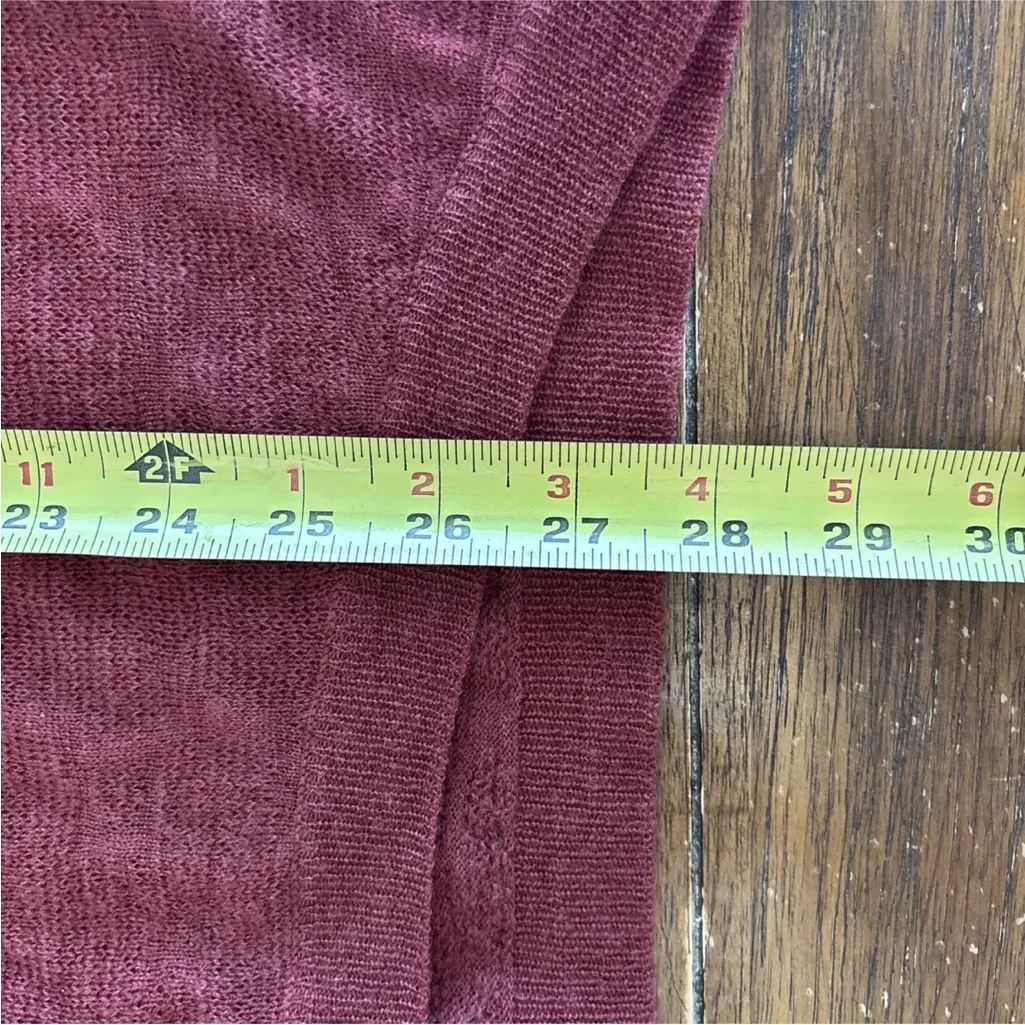 Eileen Fisher Merino Wool Short Sleeved Sweater Rust Color Size Small - Image 3