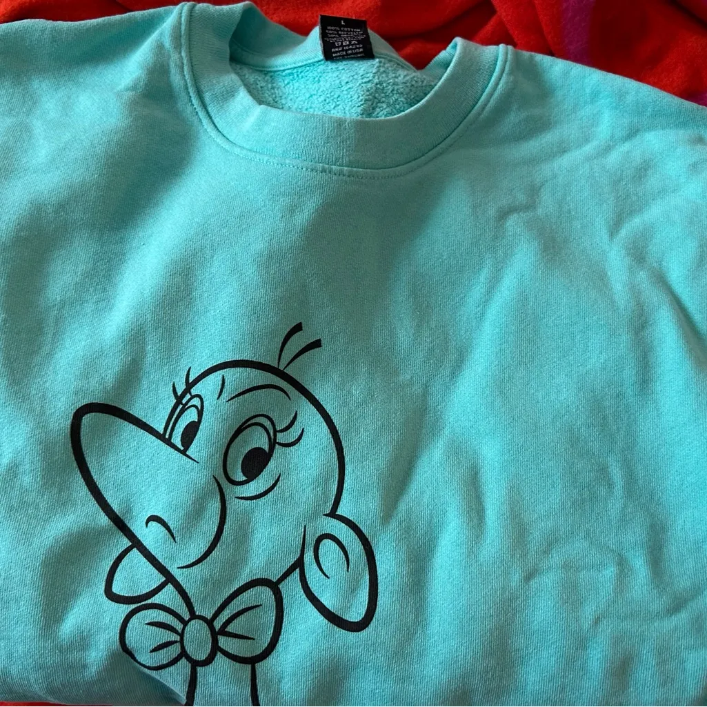 Pleasing I’m Not That Hairy Harry Styles Sweatshirt NWOT Bejeweled Beasts Blue Size L - Image 3