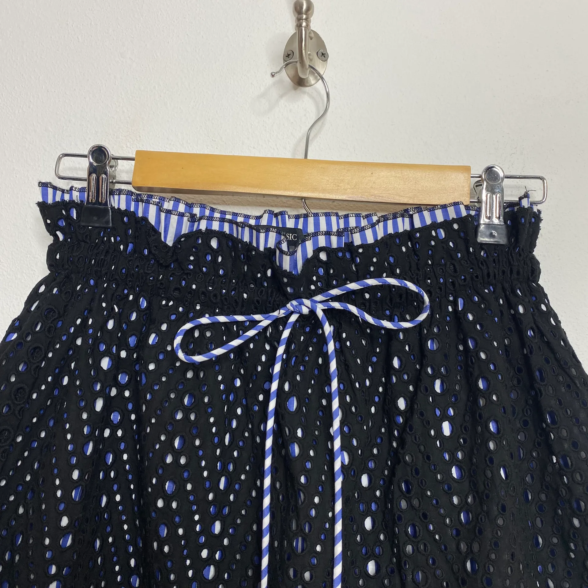 ZARA Eyelet Lace Paper Bag Skirt - Image 2