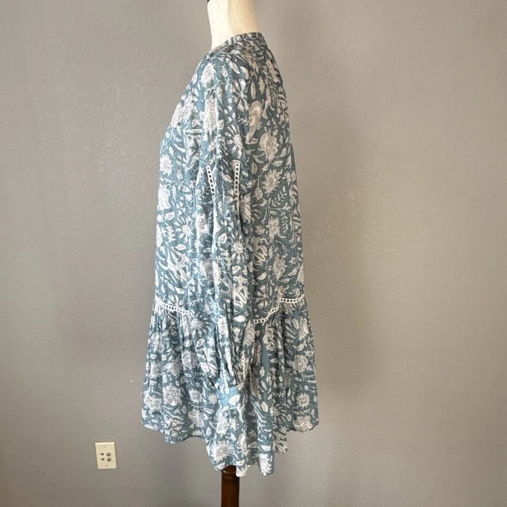 Marea Womens Elizabeth Mini Dress Size XS/S Boho Flowy Floral Cotton Lightweight - Image 6