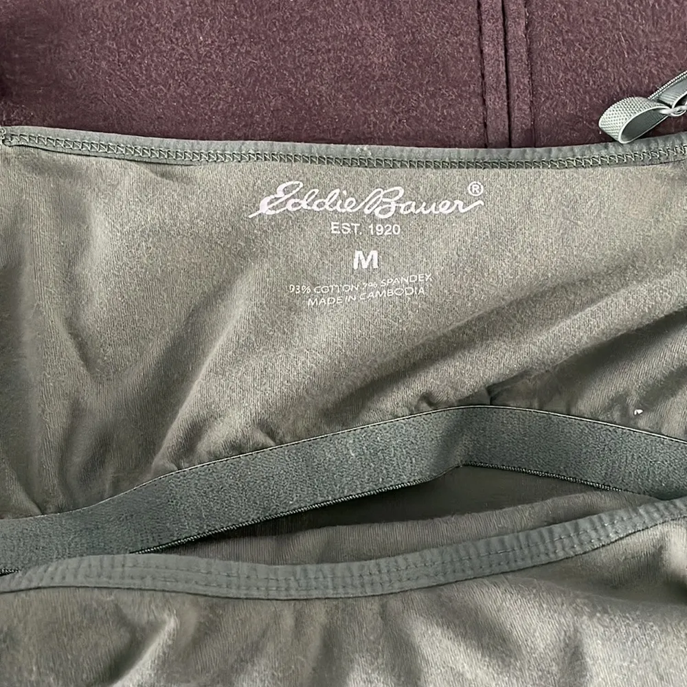 EDDIE BAUER Green Stretch Tank Top Size Medium - Image 5