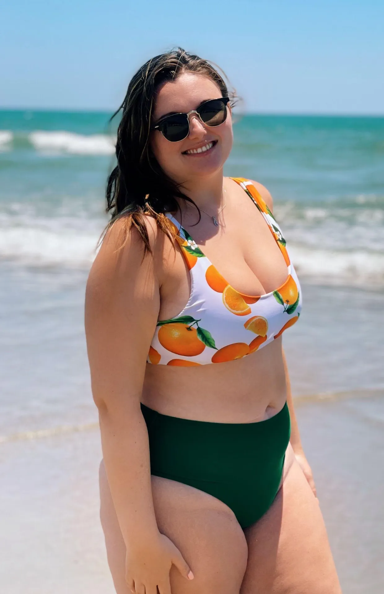 SheIn Orange Print  Bikini - Image 3