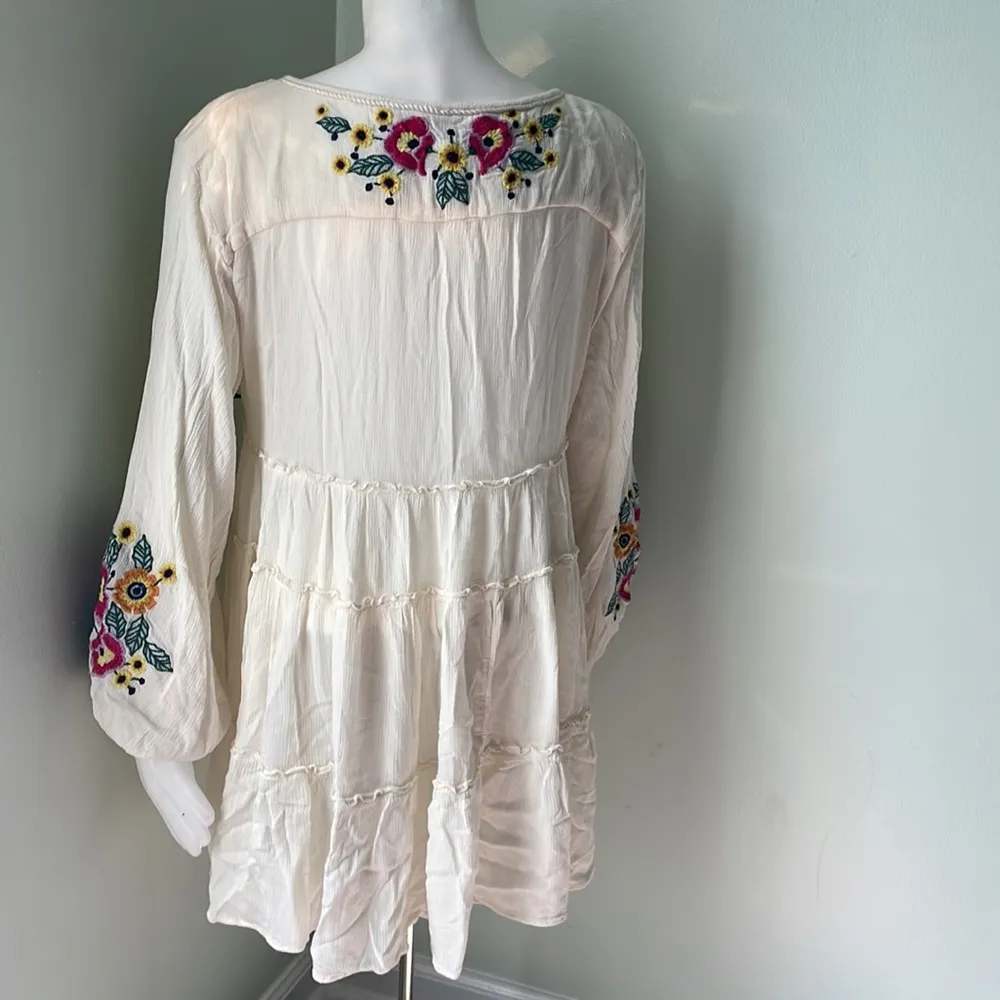 Free People Spell on You Embroidered Keyhole Dress Floral size XS - Image 9