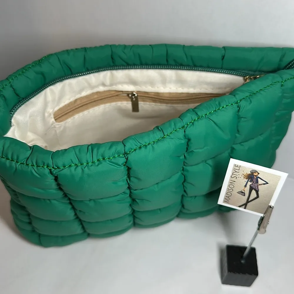Green Quilted Storage Case - Image 3