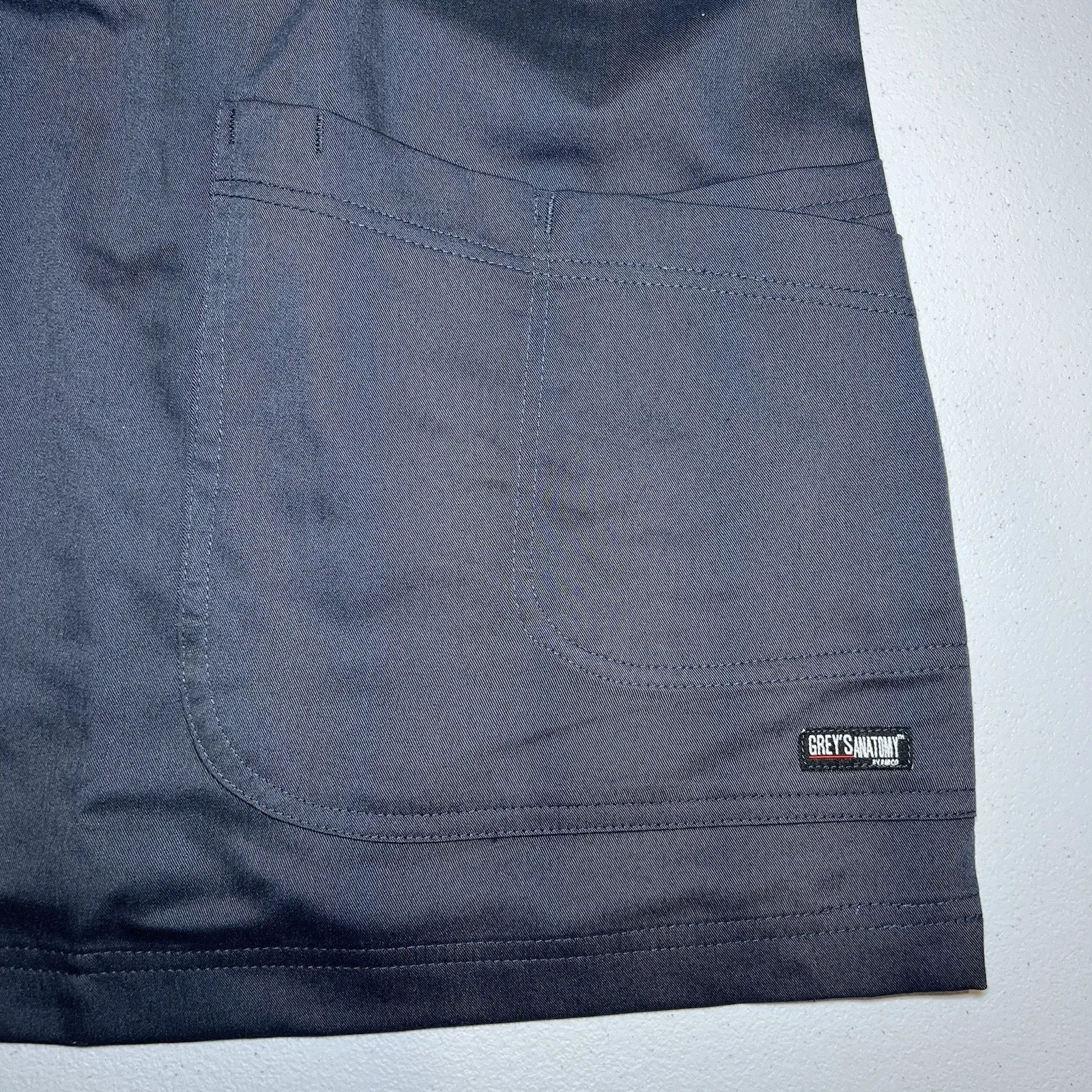Grey’s Anatomy Women Snap Front Scrub Jacket Size 4X Dark Gray New With Tags - Image 4
