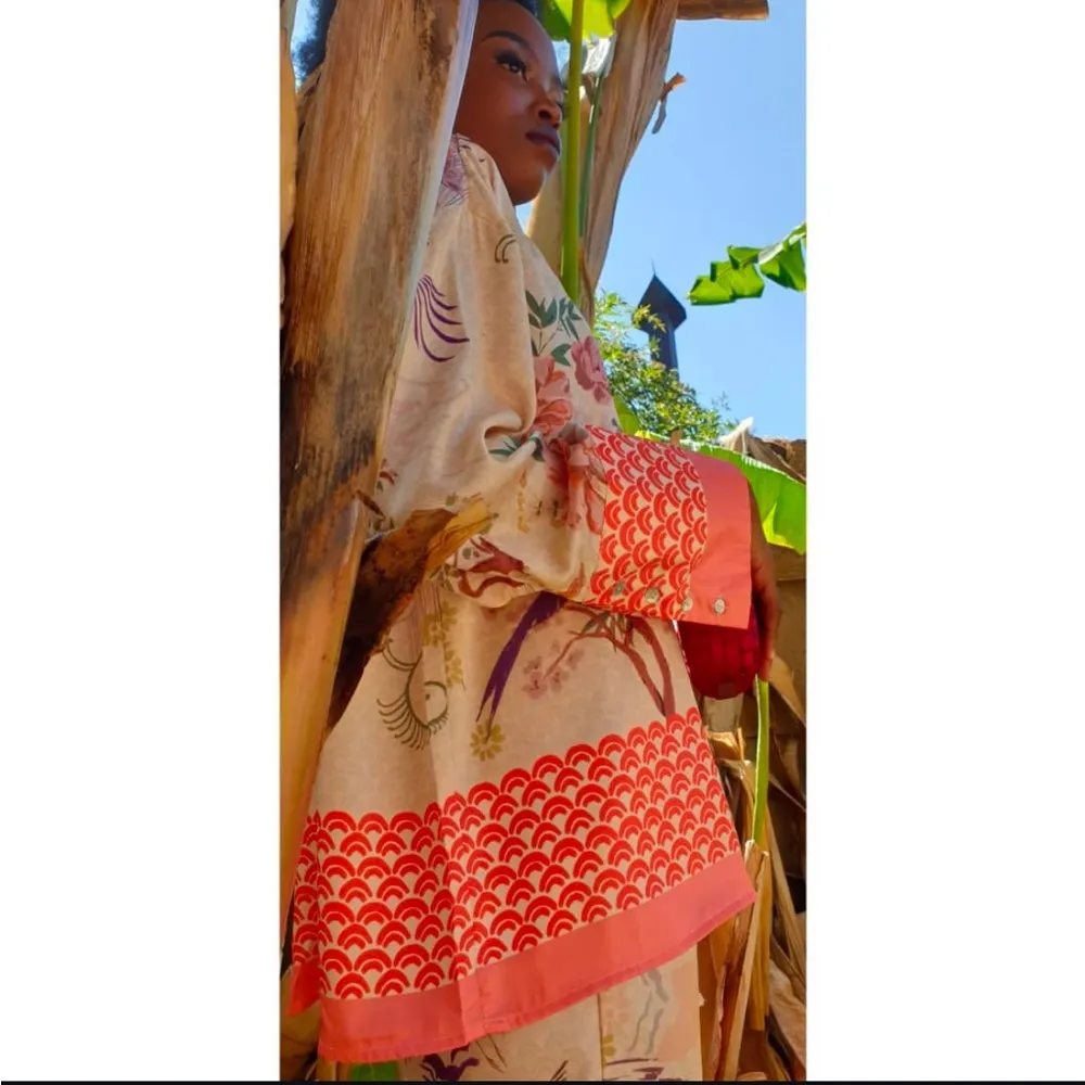 ZARA JUNGLE PRINT LONG SLEEVE BLOUSE SHIRT PAJAMA STYLE TOP SIZE XS NEW - Image 9