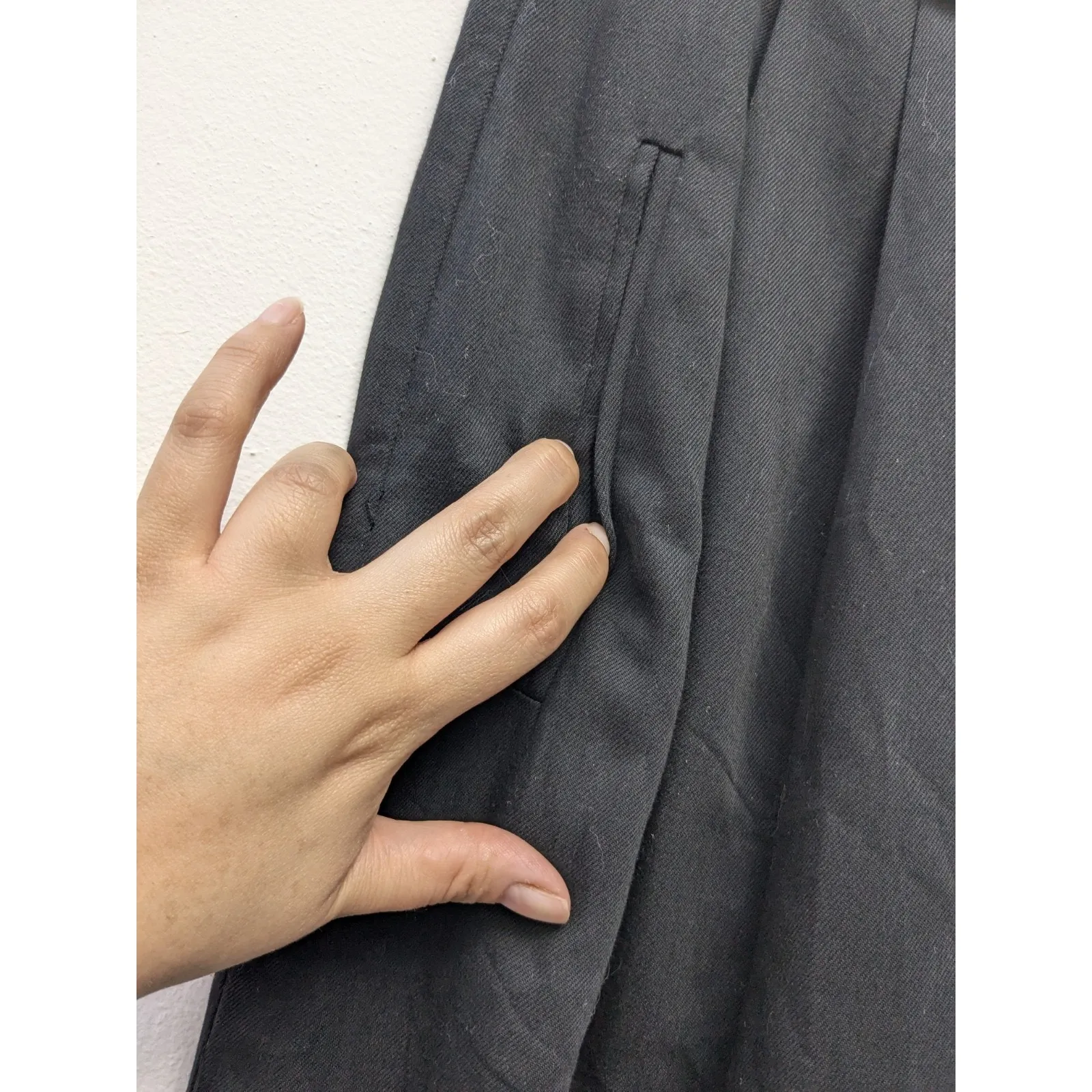 The Noli Shop Women's Dress Pants Foldover Trousers Black Elegant Size 4 - Image 10