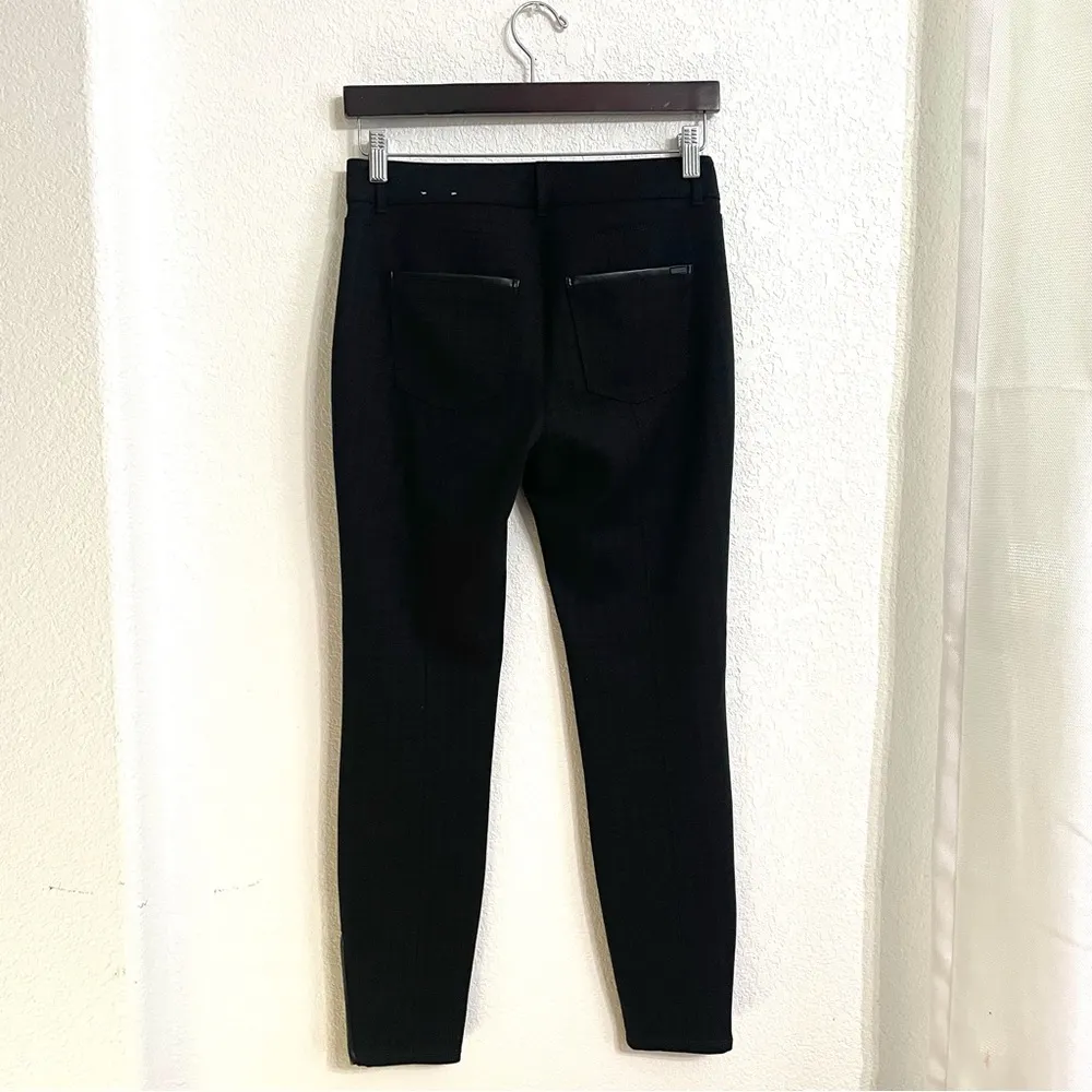 White House Black Market Womens Pants Skinny Houndstooth Ankle Zipper Size 0 - Image 2