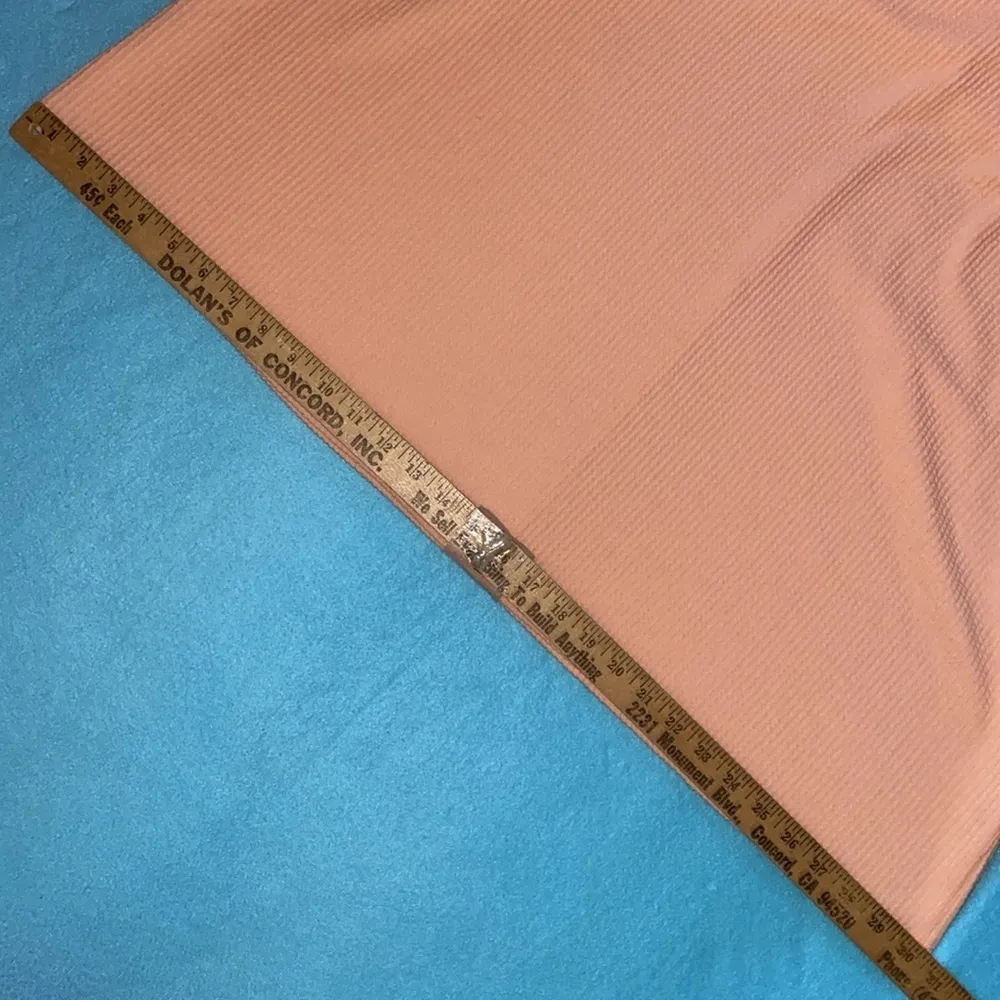 WANDERING DREAMS rib knit maxi tank dress 2 pockets peach stretchy NEW size L Orange Size L - Image 7