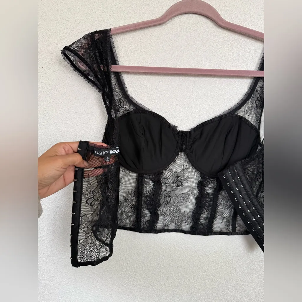 Floral lace corset top - Image 5