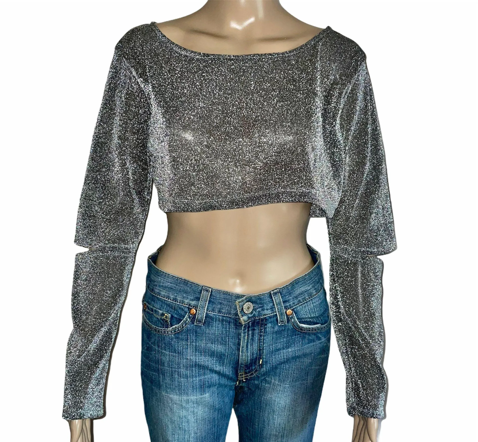Glitterati Crop Top - Image 2