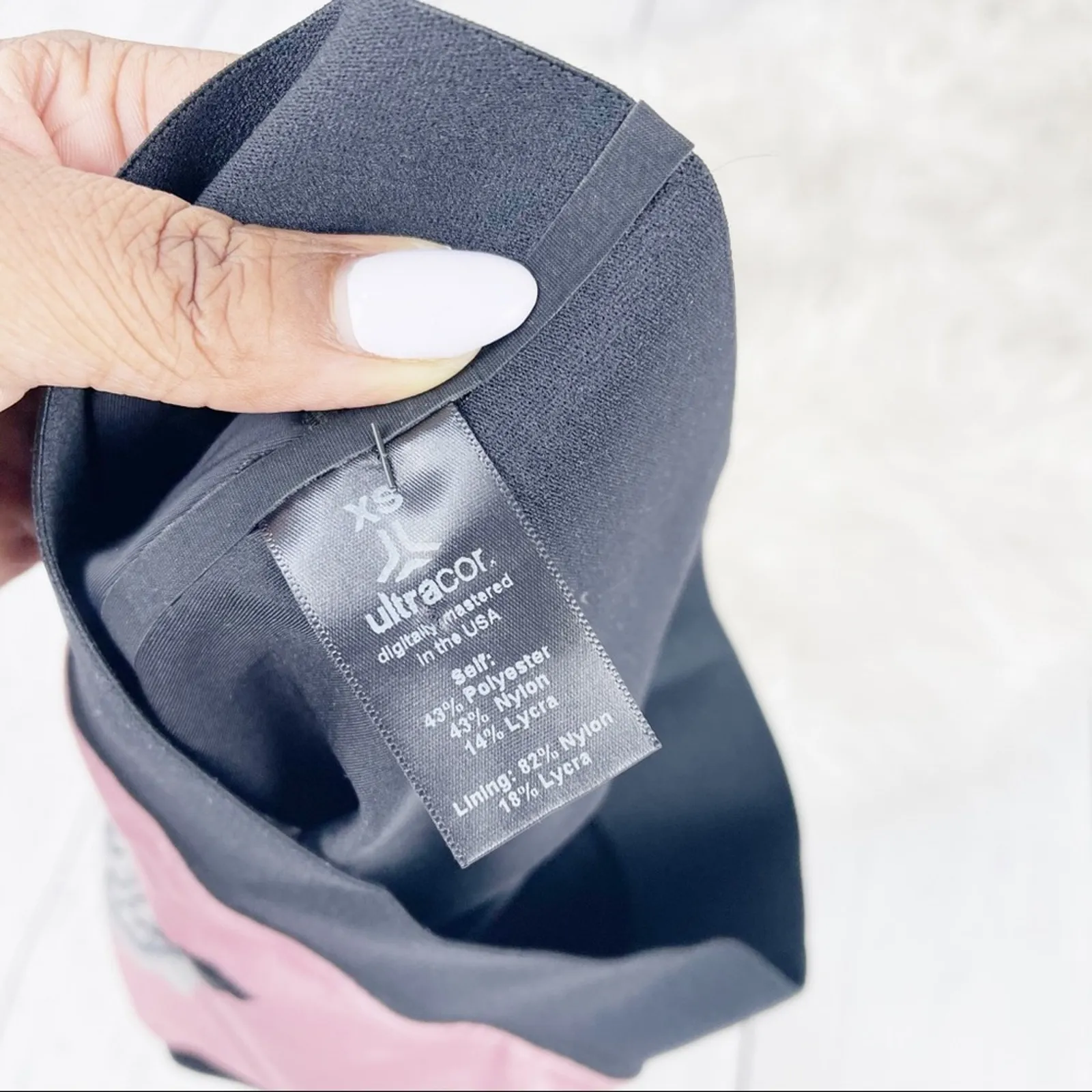 Ultracor The Asltitude Silk Posey Print Crop Top Support‎ Sport Bra XS NEW - Image 5