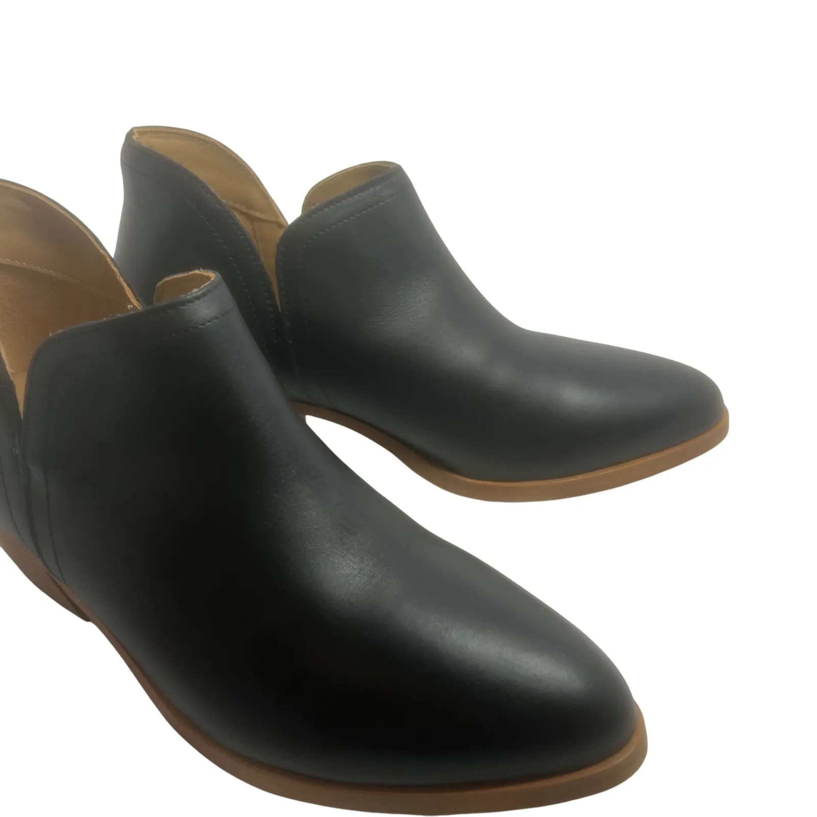 Nisolo Women's‎ Leather Ankle Boots Black Size 8.5 Heeled Booties Made in Mexico - Image 4